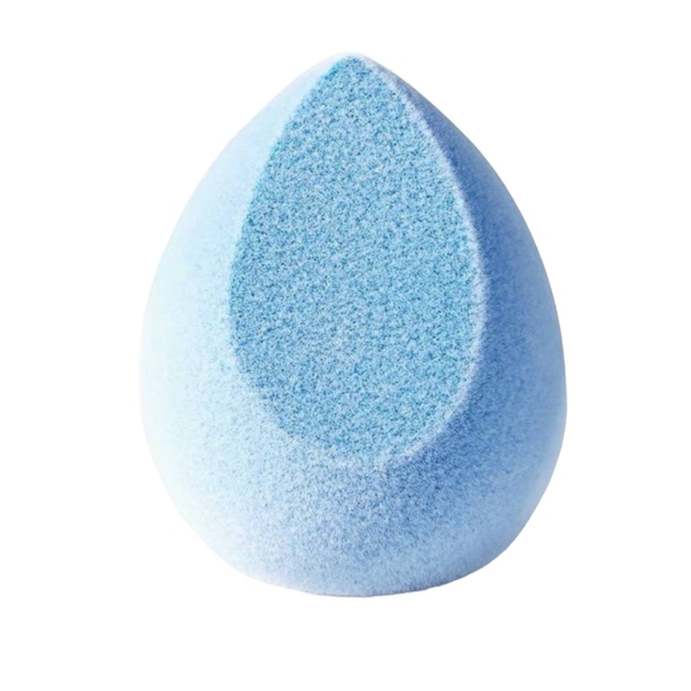 JUNO & CO. Microfiber Velvet Makeup Sponge - Blue, Trial/Travel Size, New in Bag